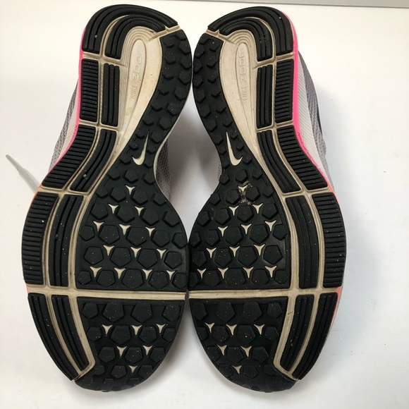 Nike running shoes. Grey/pink/orange/black Sz 9 - Picture 9 of 9